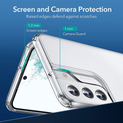Husa pentru Samsung Galaxy S22 5G - ESR Air Shield Boost Kickstand - Clear - 4