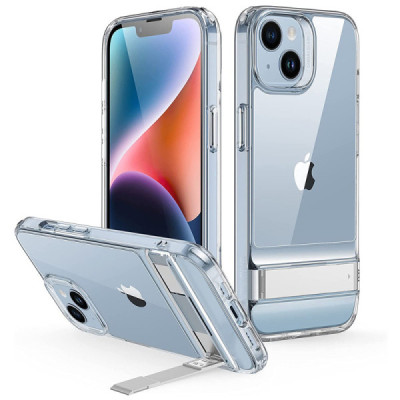 Husa pentru iPhone 14 / iPhone 13 - ESR Air Shield Boost Kickstand - Clear - 1