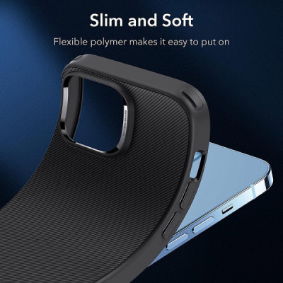 Husa pentru iPhone 13 Pro Max - ESR Air Shield Boost Kickstand - Translucent Black - 6