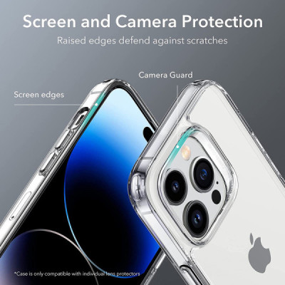 Husa pentru iPhone 14 Pro - ESR Air Shield Boost Kickstand - Translucent Black - 6