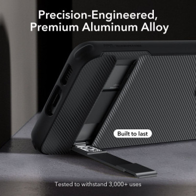 Husa pentru Samsung Galaxy S23 - ESR Air Shield Boost Kickstand - Translucent Black - 5