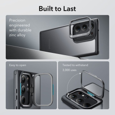 Husa pentru Samsung Galaxy S23 Ultra - ESR Classic Kickstand - Clear Black - 7