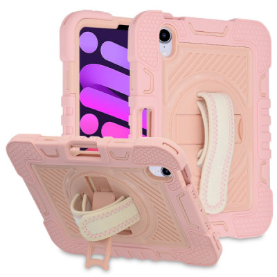 Husa pentru iPad mini 6 (2021) - Techsuit StripeShell 360 - Pink - 1