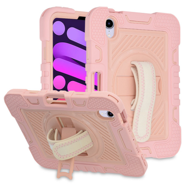 Husa pentru iPad mini 6 (2021) - Techsuit StripeShell 360 - Pink