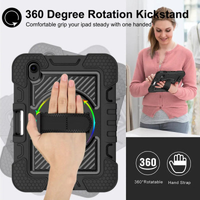Husa pentru iPad mini 6 (2021) - Techsuit StripeShell 360 - Pink - 4