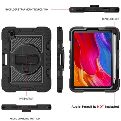 Husa pentru iPad mini 6 (2021) - Techsuit StripeShell 360 - Pink - 5