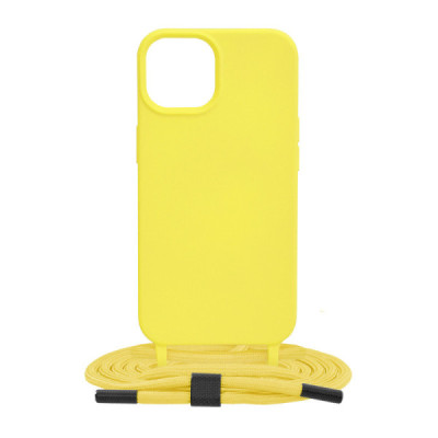 Husa pentru iPhone 14 - Techsuit Crossbody Lanyard - Yellow - 7