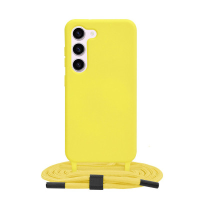 Husa pentru Samsung Galaxy S23 - Techsuit Crossbody Lanyard - Yellow - 1