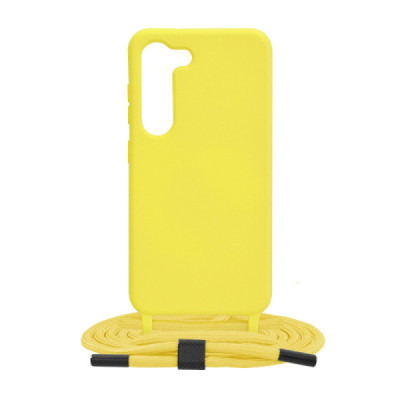 Husa pentru Samsung Galaxy S23 - Techsuit Crossbody Lanyard - Yellow - 8