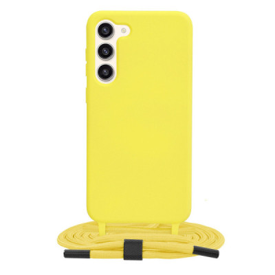 Husa pentru Samsung Galaxy S23 Plus - Techsuit Crossbody Lanyard - Yellow - 1