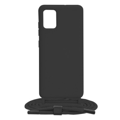 Husa pentru Samsung Galaxy A51 4G - Techsuit Crossbody Lanyard - Black - 8
