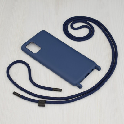 Husa pentru Samsung Galaxy A51 4G - Techsuit Crossbody Lanyard - Blue - 2