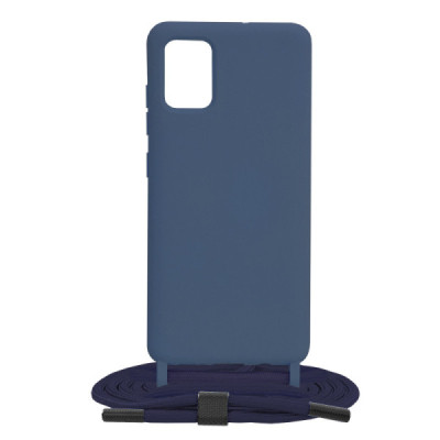 Husa pentru Samsung Galaxy A51 4G - Techsuit Crossbody Lanyard - Blue - 8