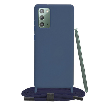 Husa pentru Samsung Galaxy Note 20 4G / Note 20 5G - Techsuit Crossbody Lanyard - Blue - 1