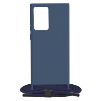 Husa pentru Samsung Galaxy Note 20 Ultra 4G / Note 20 Ultra 5G - Techsuit Crossbody Lanyard - Blue - 8