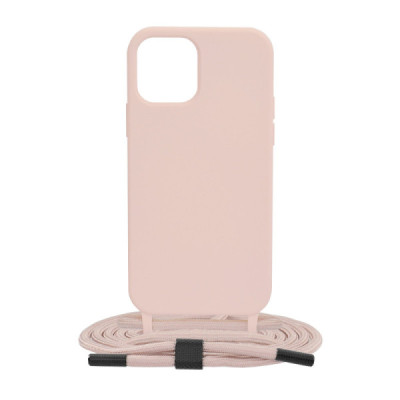 Husa pentru iPhone 12 - Techsuit Crossbody Lanyard - Pink - 8