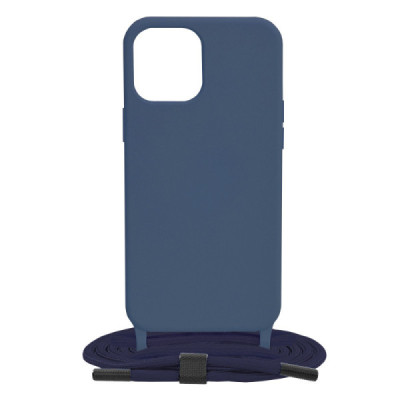 Husa pentru iPhone 12 Pro Max - Techsuit Crossbody Lanyard - Blue - 8