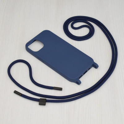 Husa pentru iPhone 13 - Techsuit Crossbody Lanyard - Blue - 2