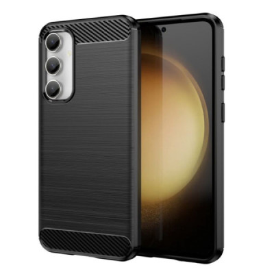 Husa pentru Samsung Galaxy S23 FE - Techsuit Carbon Silicone - Black - 1