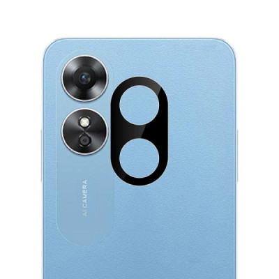 Folie Camera pentru Oppo A17 - Techsuit Full Camera Glass - Black - 1