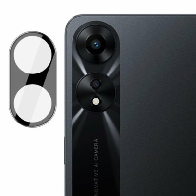 Folie Camera pentru Oppo A58 5G / A78 5G - Techsuit Full Camera Glass - Black - 1
