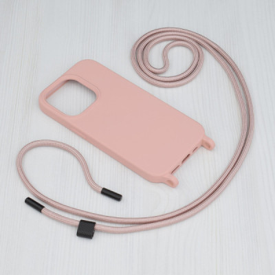 Husa pentru iPhone 14 Pro - Techsuit Crossbody Lanyard - Pink - 2