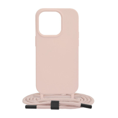 Husa pentru iPhone 14 Pro - Techsuit Crossbody Lanyard - Pink - 8