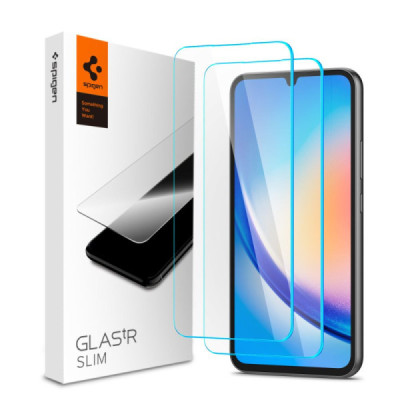 Folie pentru Samsung Galaxy A34 5G (set 2) - Spigen Glas.tR Slim - Clear - 1