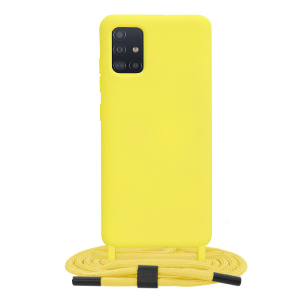 Husa pentru Samsung Galaxy A51 4G - Techsuit Crossbody Lanyard - Yellow