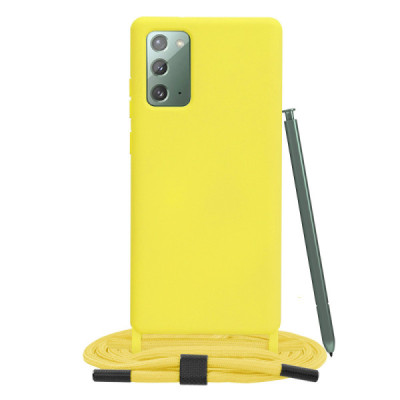 Husa pentru Samsung Galaxy Note 20 4G / Note 20 5G - Techsuit Crossbody Lanyard - Yellow - 1
