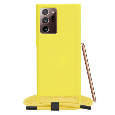 Husa pentru Samsung Galaxy Note 20 Ultra 4G / Note 20 Ultra 5G - Techsuit Crossbody Lanyard - Yellow - 1