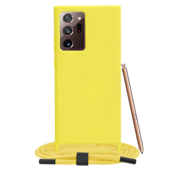 Husa pentru Samsung Galaxy Note 20 Ultra 4G / Note 20 Ultra 5G - Techsuit Crossbody Lanyard - Yellow