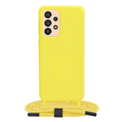 Husa pentru Samsung Galaxy A33 5G - Techsuit Crossbody Lanyard - Yellow - 1