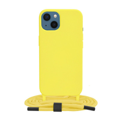 Husa pentru iPhone 13 - Techsuit Crossbody Lanyard - Yellow - 1