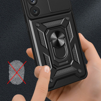 Husa pentru Samsung Galaxy S22 5G - Techsuit CamShield Series - Black - 2