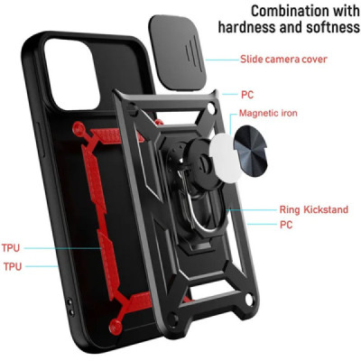 Husa pentru iPhone 12 / 12 Pro - Techsuit CamShield Series - Black - 7