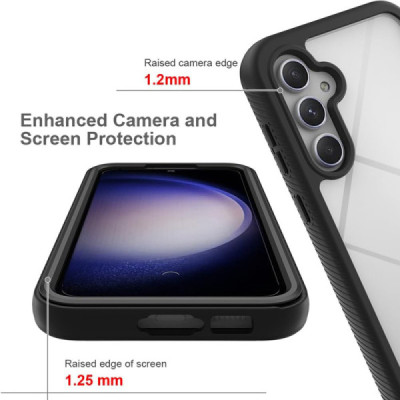 Husa pentru Samsung Galaxy S23 FE + Folie - Techsuit Defense360 Pro - Black - 5