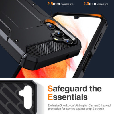 Husa pentru Samsung Galaxy S23 FE - Techsuit Hybrid Armor Kickstand - Black - 5