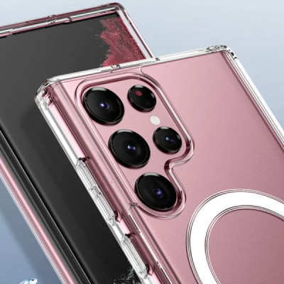 Husa pentru Samsung Galaxy S23 Ultra - Techsuit MagSafe Pro - Nude Pink - 6