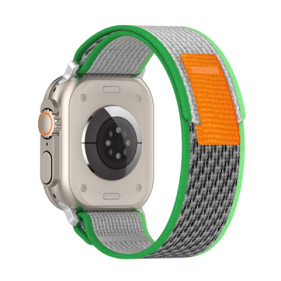 Curea pentru Apple Watch 1/2/3/4/5/6/7/8/9/SE/SE 2 (38/40/41mm) - Techsuit Watchband (W039) - Green / Green - 1