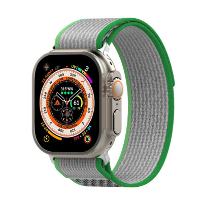 Curea pentru Apple Watch 1/2/3/4/5/6/7/8/9/SE/SE 2 (38/40/41mm) - Techsuit Watchband (W039) - Green / Green - 2