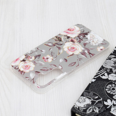 Husa pentru Samsung Galaxy S23 FE - Techsuit Marble Series - Bloom of Ruth Gray - 4