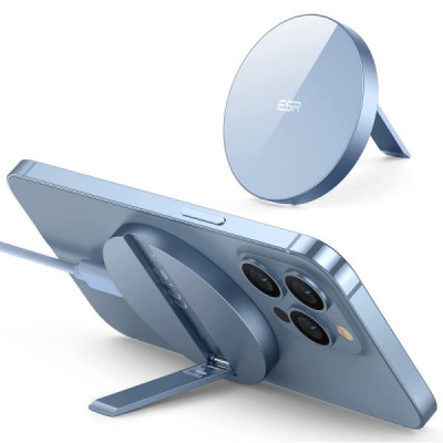 Incarcator Wireless Compatibil MagSafe cu Suport - ESR HaloLock - Sierra Blue - 2