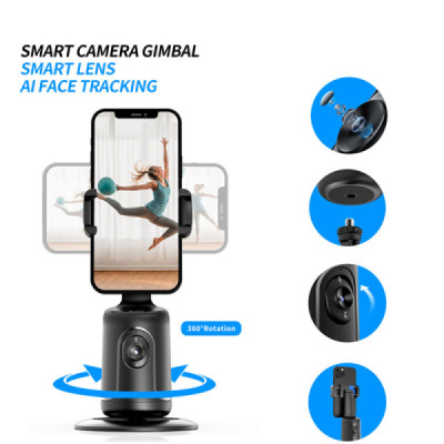 Gimbal Stabil Auto Face Tracking pentru Telefon - Techsuit (P01) - Black - 3