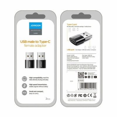 Adaptor Type-C la USB, cu Functia OTG (set 2) - JoyRoom (S-H152) - Black - 7