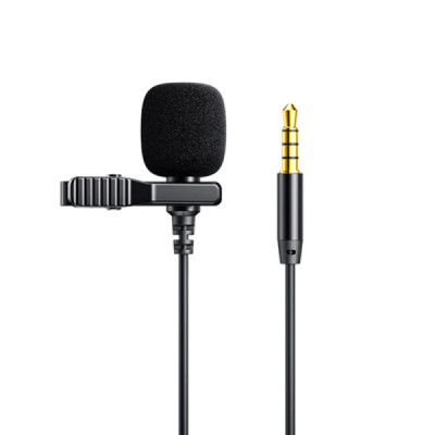 Microfon Tip Lavaliera cu Fir 2m - JoyRoom (JR-LM1) - Black - 1