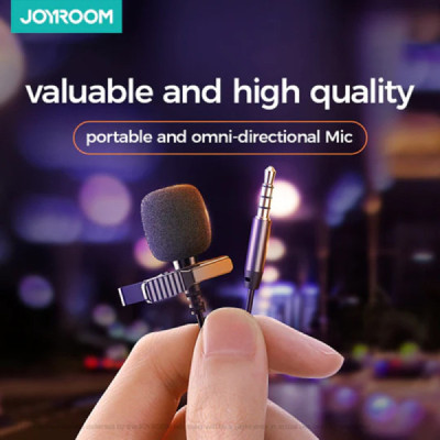 Microfon Tip Lavaliera cu Fir 2m - JoyRoom (JR-LM1) - Black - 3