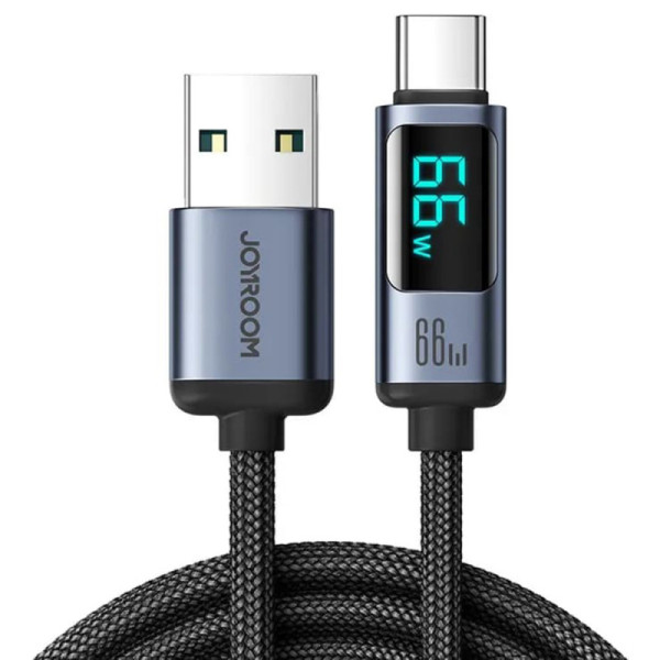 Cablu de date USB la Type-C 66W, 1.2m - JoyRoom (S-AC066A16) - Black