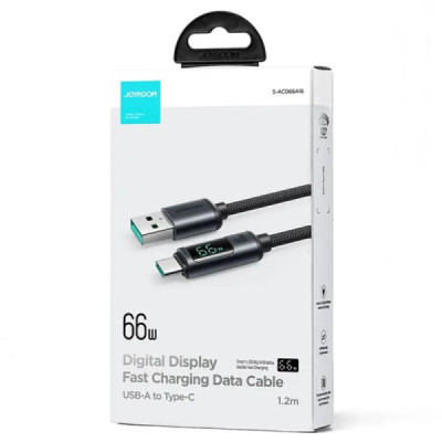 Cablu de date USB la Type-C 66W, 1.2m - JoyRoom (S-AC066A16) - Black - 7