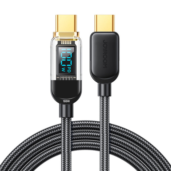 Cablu de Date Type-C, Fast Charging 100W, 480Mbps, 1.2m - JoyRoom (S-CC100A4) - Black